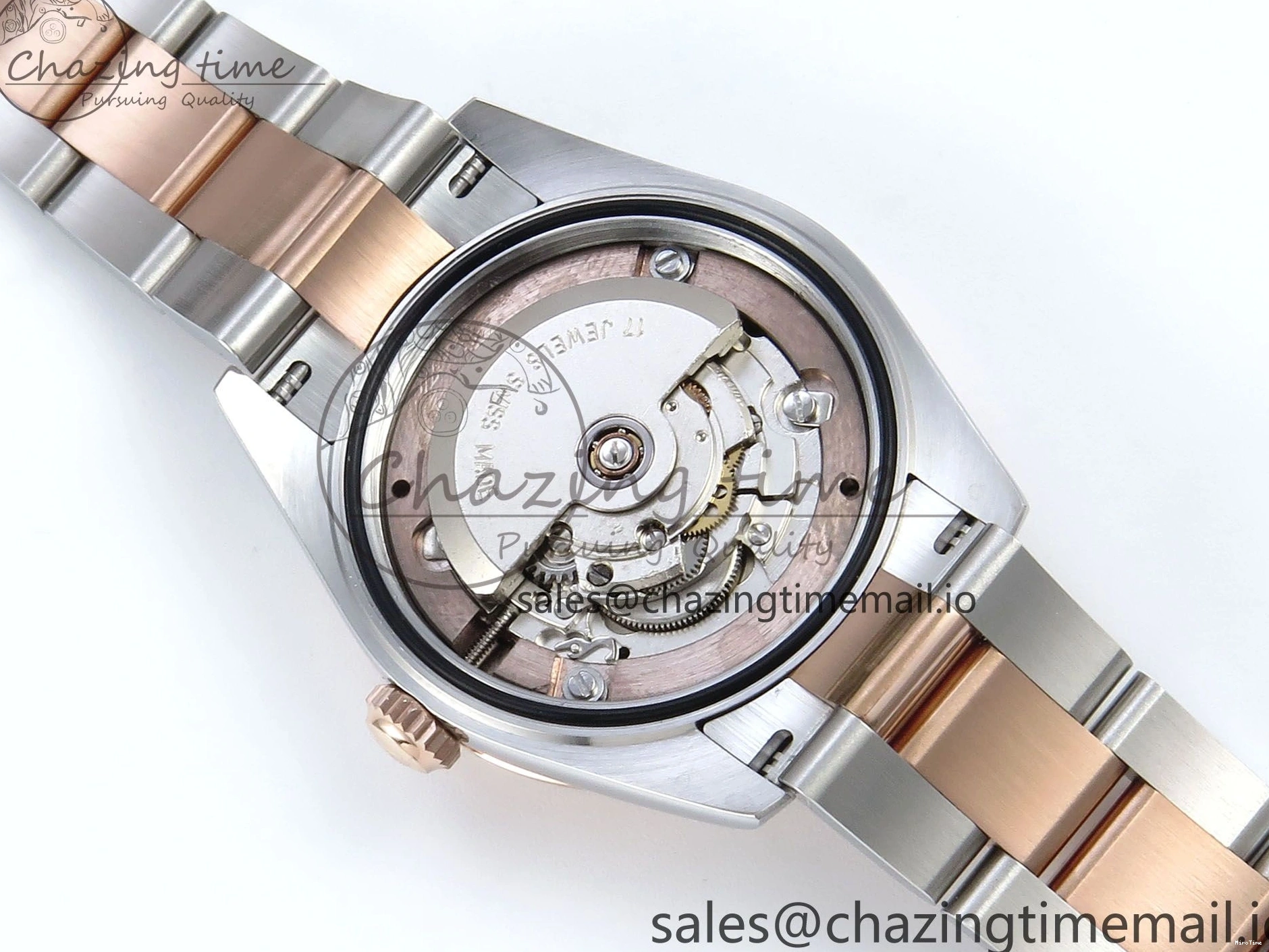 MiroTime 0504 DateJust 31 278271 ARF 1:1 Best Edition 904L Steel Brown Roman Diamonds Dial on SS RG Oyster Bracelet ETA SmartChoice 520